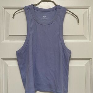 Anthropologie Purple Sleeveless Crop Tank